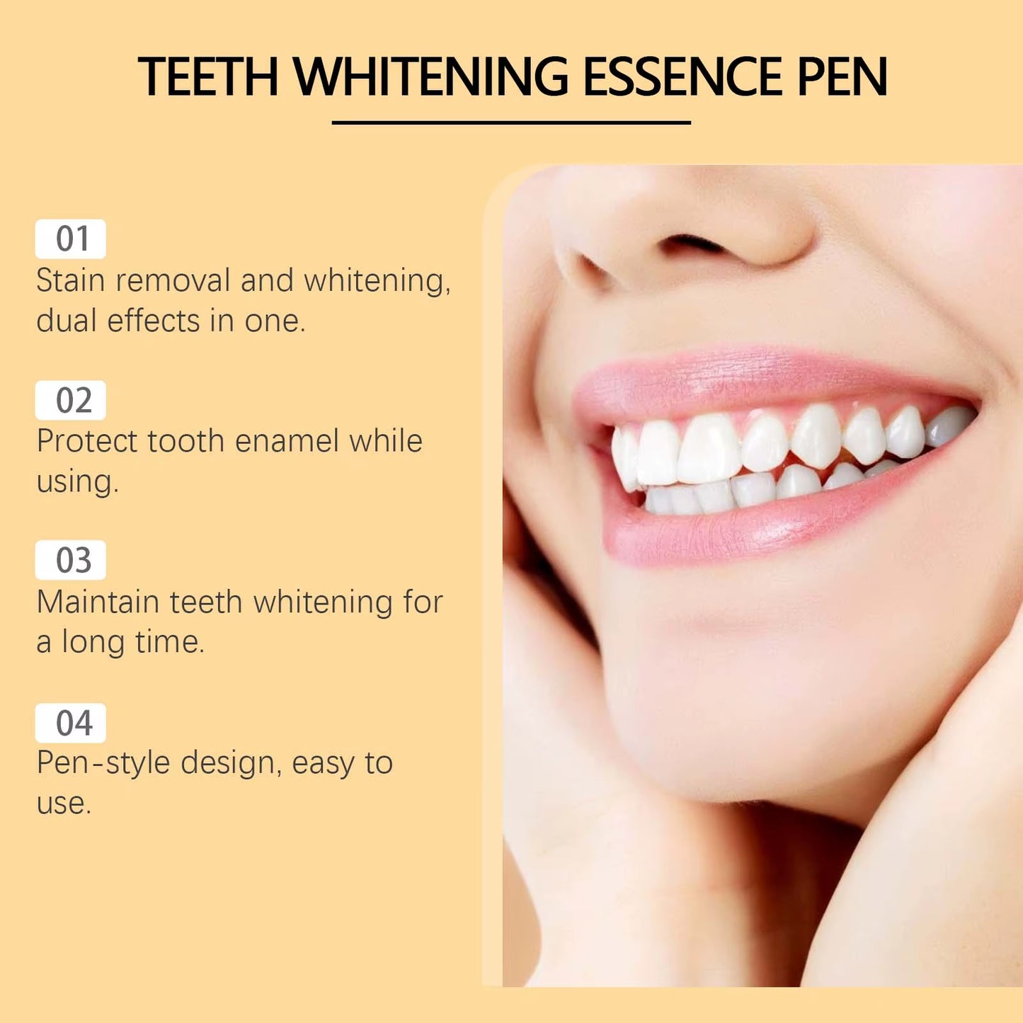 Teeth Whitening Essence Pen Remove Plaque and Tartar Clean Dental Oral Care Prevent Teeth from Rotting and Keep Fresh Breath